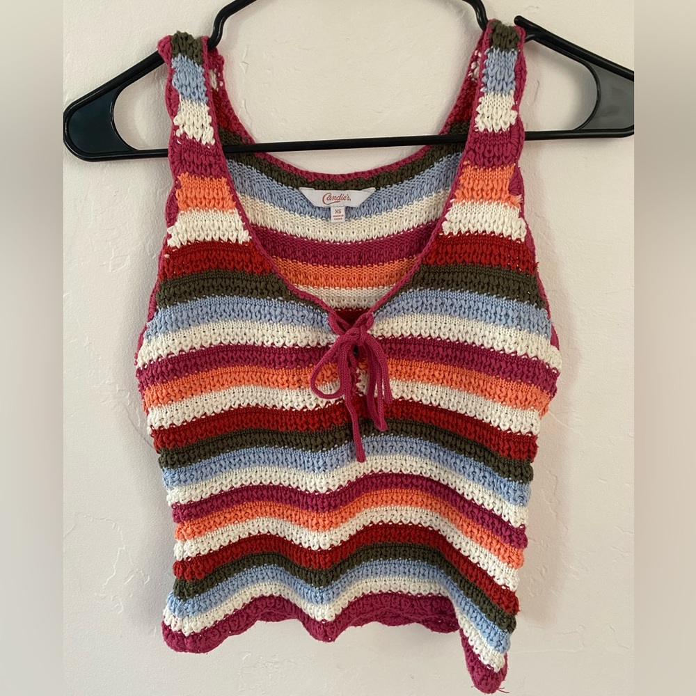 Candies knit/crochet top